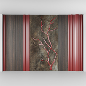 decorative wall red