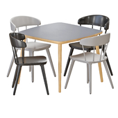 IKEA OMTÄNKSAM Table And Chairs Set 2