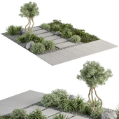 Urban Furniture / Architecture Environment with Plants- Set 29