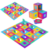 Puzzle mat alphabet. Set-02