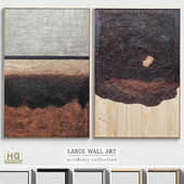 Abstract Textural Plaster Wall Art C-306