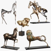 Sculptures of horses