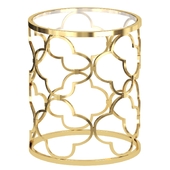 Lalita Metal & Glass Accent Table