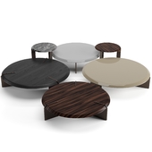 Minotti Keel round coffee tables set