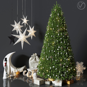 Christmas Decorative set sk_4 (Vray)
