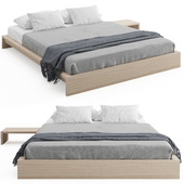 Ki - Low Loft Wooden Bed v2
