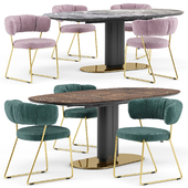 Quadrotta chair and Cameo table - Calligaris