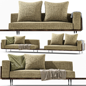 BRASILIA Fabric sofa By Minotti Sectional sofa