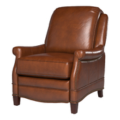 Wide Genuine Leather Recliner