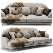 Natuzzi Italia DON GIOVANNI 3 seater fabric sofa