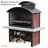 Kansas Crystal Barbecue Grill Set (1 Barbecue)