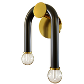 Paulson floppy wall sconce gold
