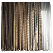 Portiere #1 Medina Chevron - Silver Lee Jofa