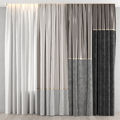 Two-tone curtains 3 options