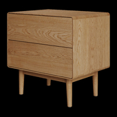 Domayne Zara 2-Drawer Bedside Table