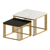 Marble combination side table furniture coffee table living room end coffee table modern sofa center table square table