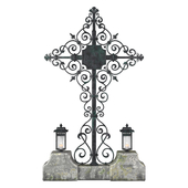 Cemetery Grave forged cross