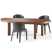 Cassina Table en Forme Libre Chair Hola 367