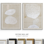 Mid-Century Abstract Neutral Wall Art P-551