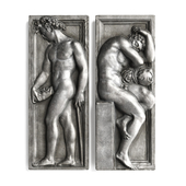 Athletes relief wall panel