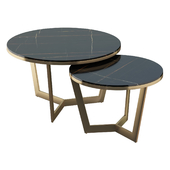 Italian style simple rock slab coffee table