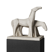 Horses minimal sculpture