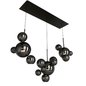 Chandelier Giopato & Coombes Linear Chandelier Bubble smoky