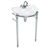 Imperial Drift Small Basin Stand with Towel Rail