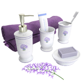Lavender Bathroom Decor Set
