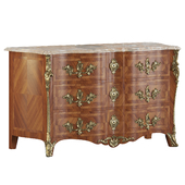 Louis XV Parquetry and Ormolu Mounted Commode