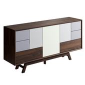 Butterfly Walnut Sideboard by Stonebutterfly