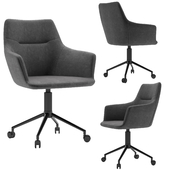 Fulton Office Chair Charcoal Gray by Oliver space