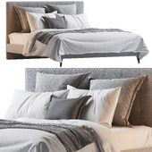 Aquilla Tufted Upholstered Low Profile Platform Bed