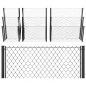 Set of mesh fences