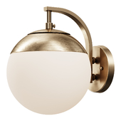 Бра  Mid-Century Opal Globe Sconce  настенный светильник