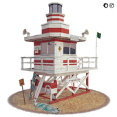 beach rescue tower