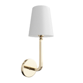 Aged Brass Climsland 1 - Light Dimmable Armed Sconce