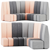 Curved Bob Hide Sofa by Bla Station