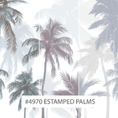 Creativille | Wallpapers |  4970 Estamped Palms