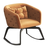 roche bobois quadrille rocking armchair