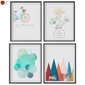 Scandinavian style painting set 015