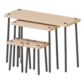 IKEA FRIDNÄS Nesting tables with stools