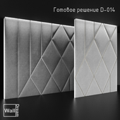 OM WallDream soft panels. Headboard, ready-made solution D-014 WallDream
