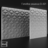 OM WallDream soft panels. Headboard, ready-made solution D-021 WallDream