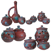 Decorative clay pots №2
