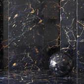 Luxury Portoro Gold Black Marble Material 8K+ (Seamless - Tileable) No 45