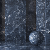 DarkBlue Marble Material 8K (Seamless - Tileable) No 44