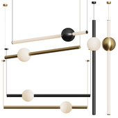 Orion Globe Linear Suspension Light by Lee Broom