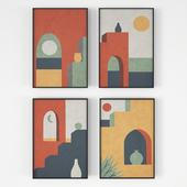 Staircases & Archways poster set