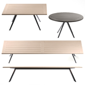 tables Zefiro (Flexform) by Antonio Citterio